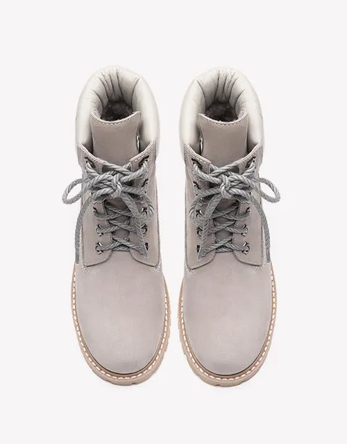 Australian Shepherd UGG Martens Boots Women Leather Noah