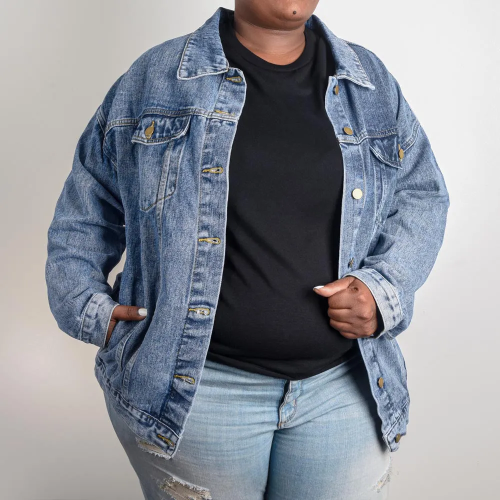 Baseball Mama - Stylish Denim Jacket