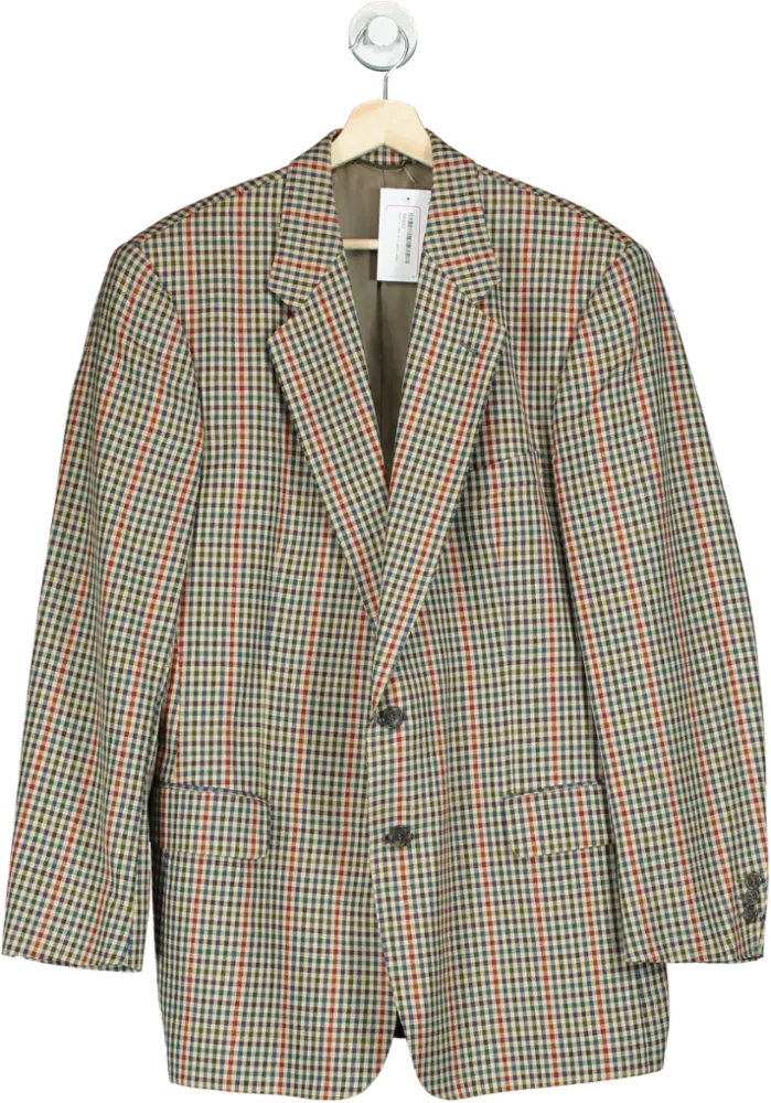 Burberrys Multicolour Checkered Blazer UK XXL