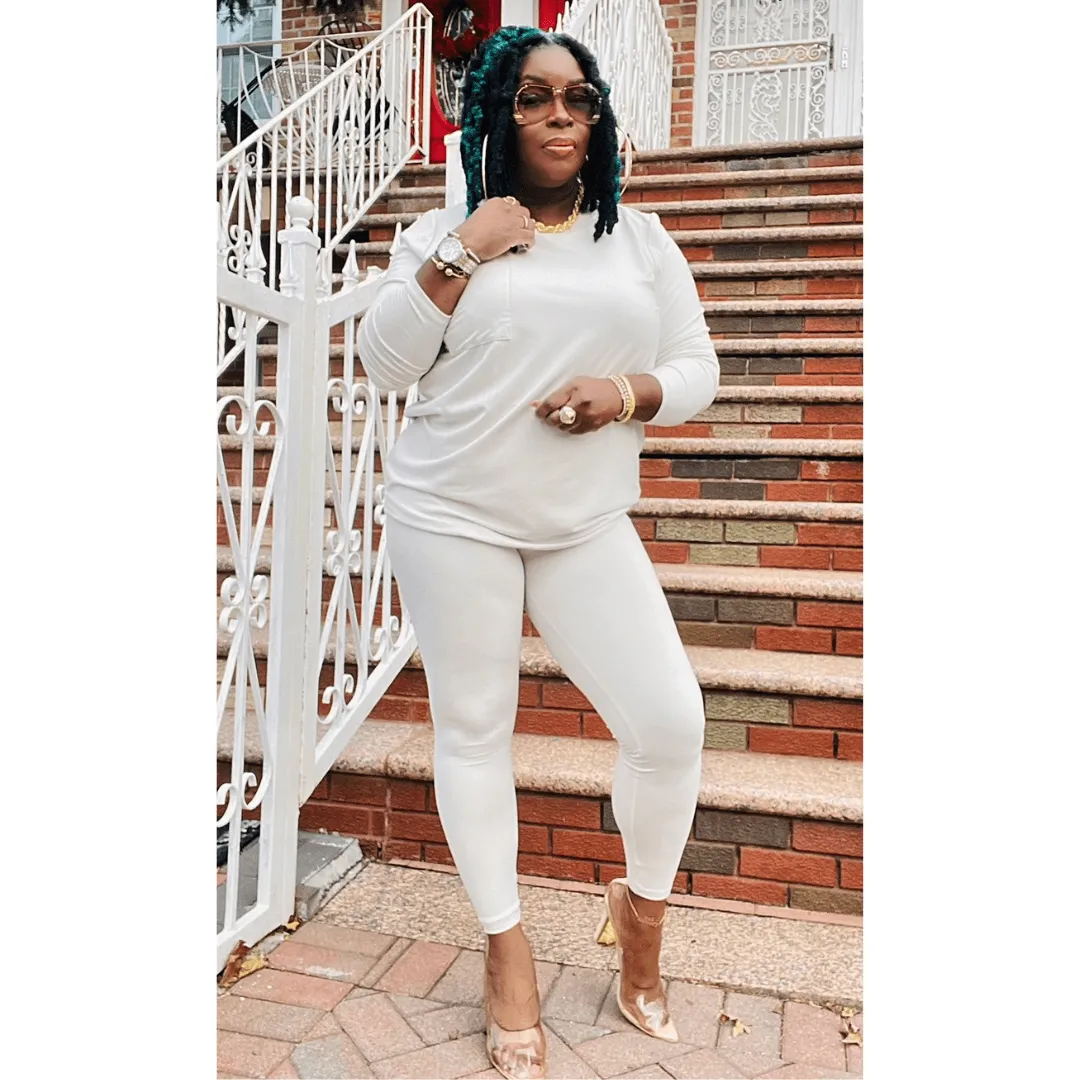 Butter Soft Pocket T Legging Set (4 Colors)- Curvy Available