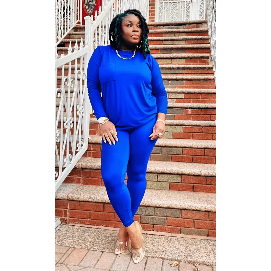 Butter Soft Pocket T Legging Set (4 Colors)- Curvy Available