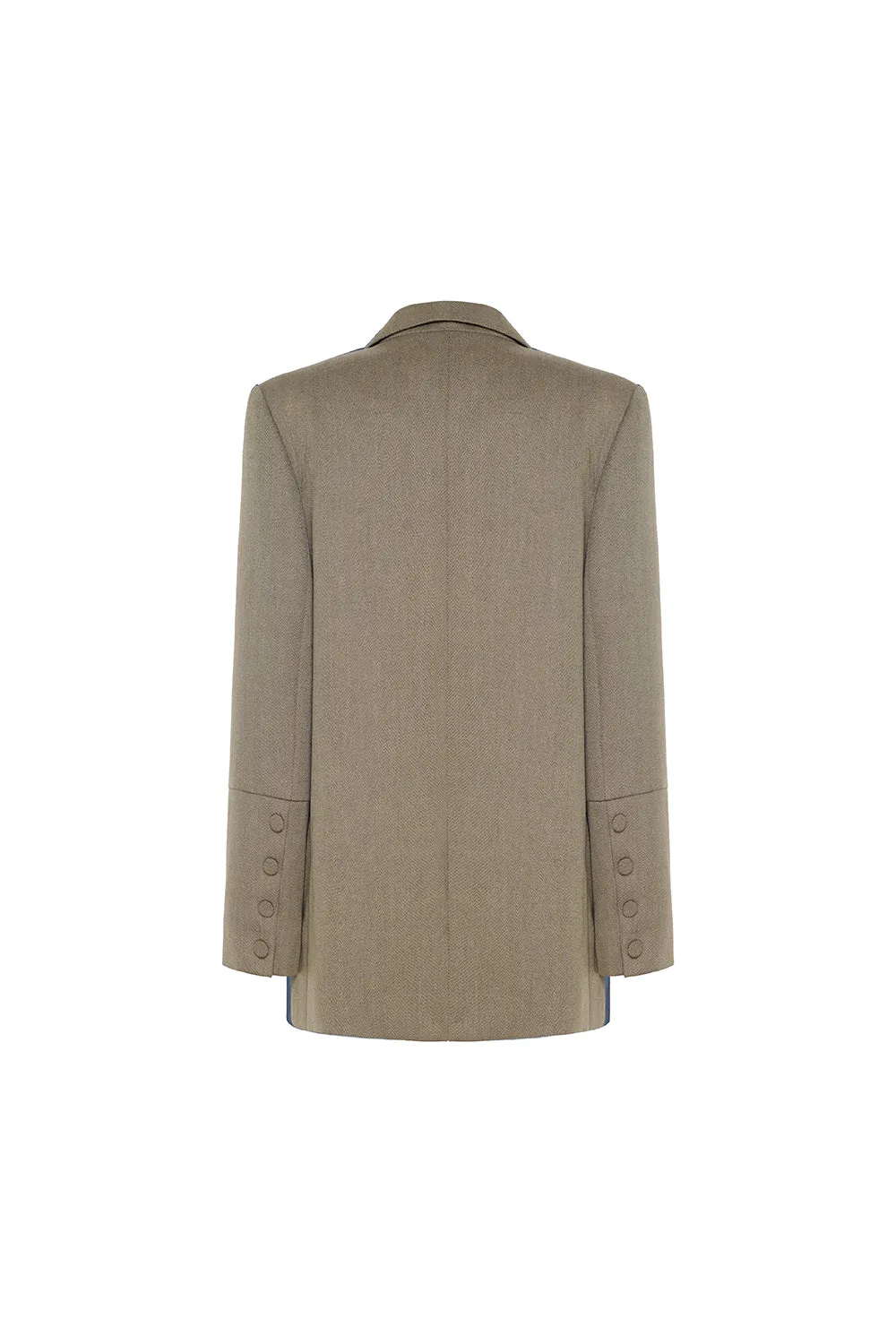 Colby Straight Double Breasted Tweed Blazer