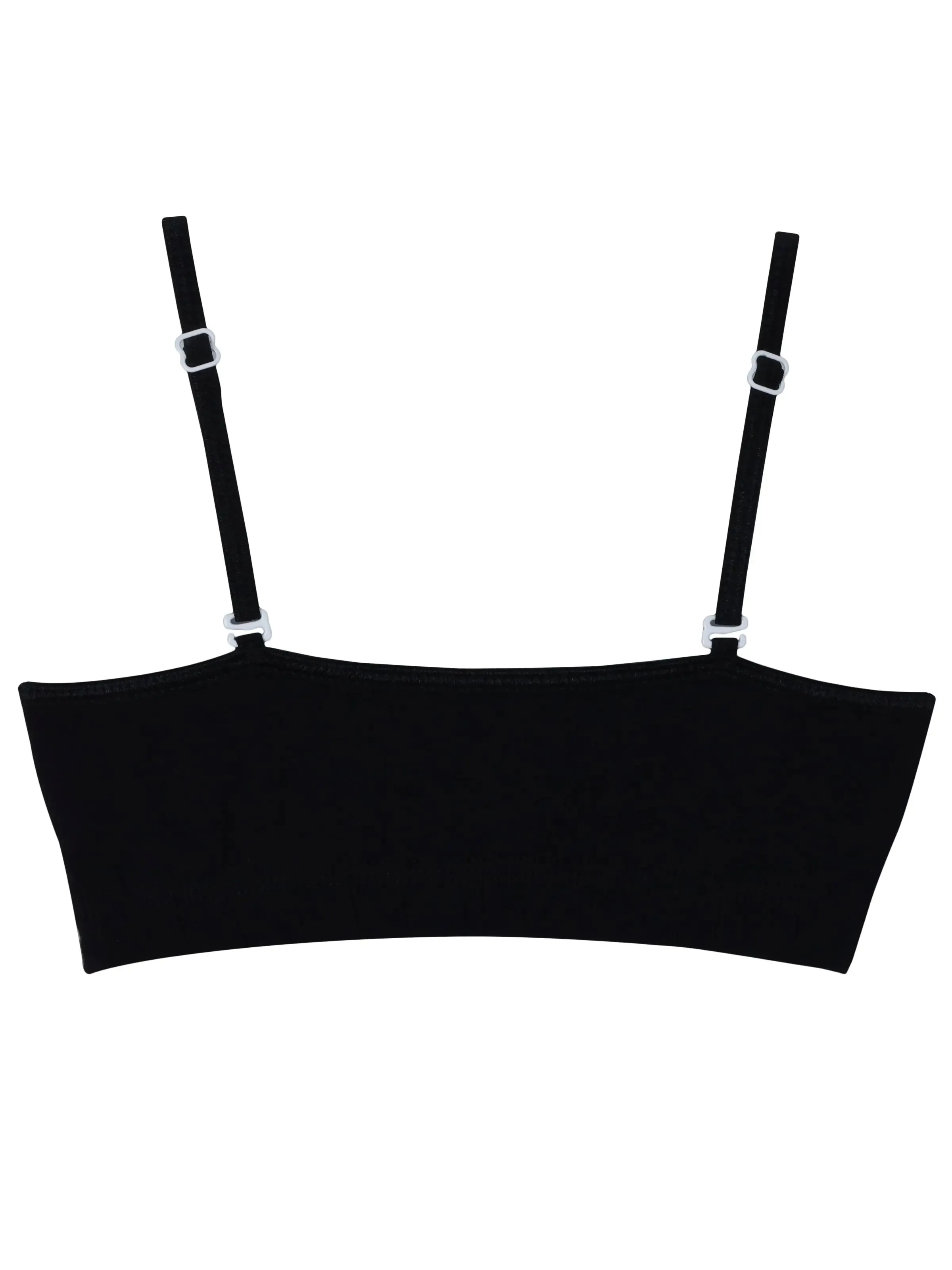 Double-Layer Thin Strap Cotton Sports Bra | Non-Padded Beginner Bra | Solid Bra