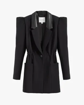 Draped Sleeve Blazer
