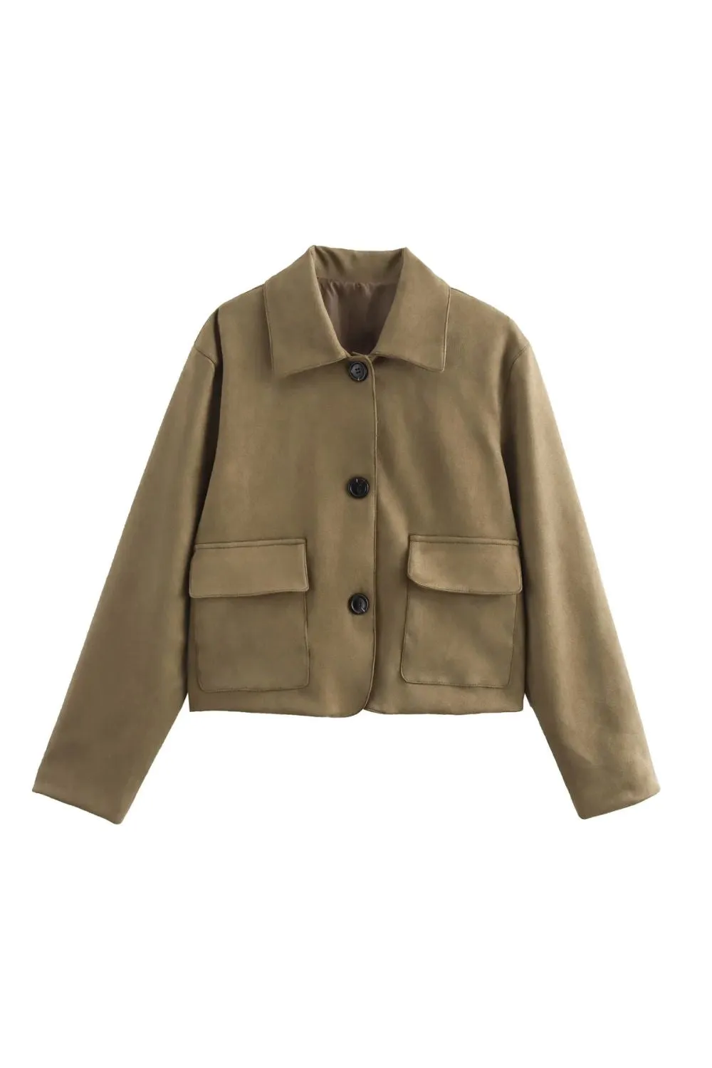 'Edith' Stylish Suede Jacket