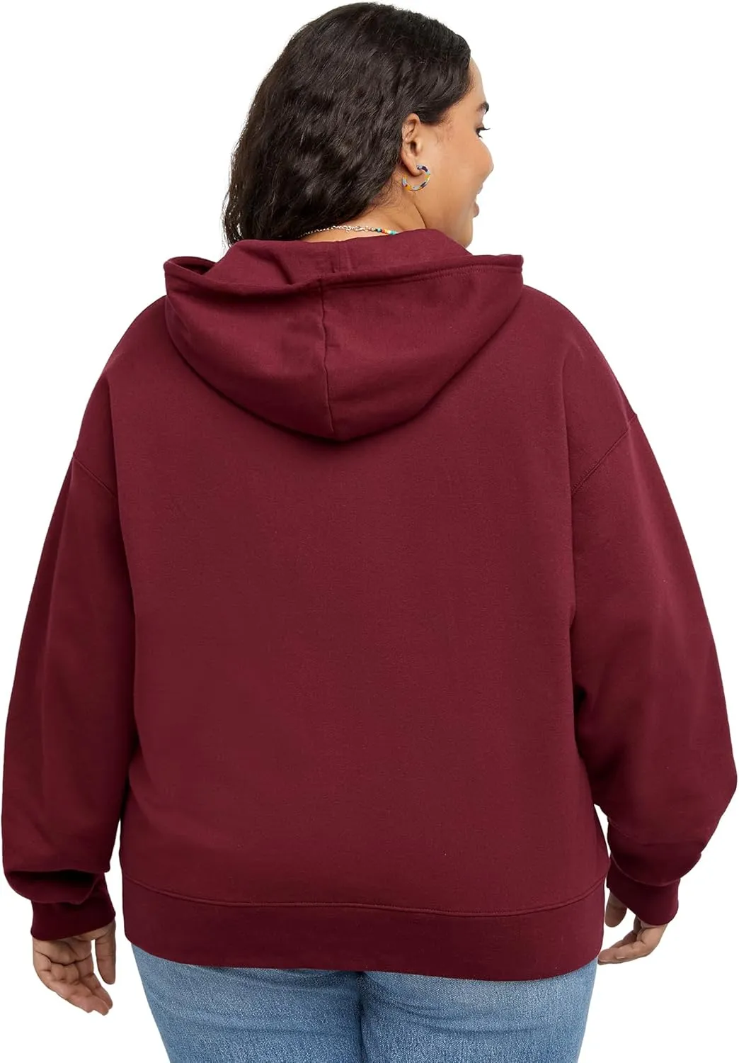 Hanes Women's Originals Full-Zip Hoodie, Midweight Fleece Sweatshirt, Zip Hoodie For Women, Plus Size Available