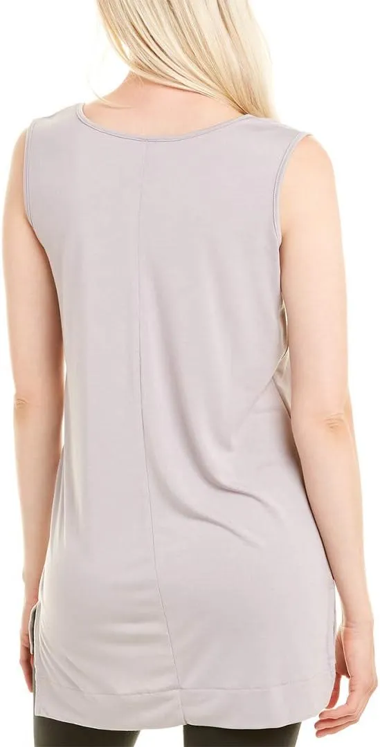 HUE Women's Hi-Low Hem Sleeveless Long Tunic Top