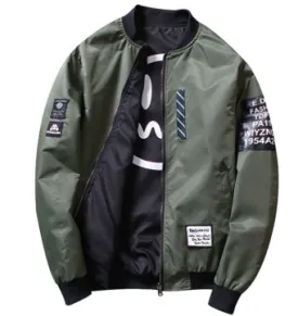 Men's Autumn Reversible Flight Jacket
