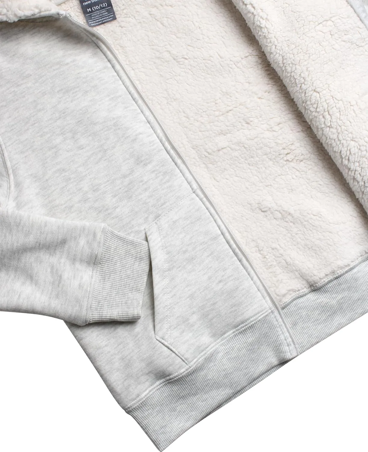 New Balance Boys' Sweatshirt - Soft Fleece Full Zip Up Sherpa-Lined Hoodies for Boys - Cozy Boys Hooded Sweatshirts (8-20)