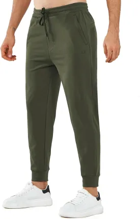 NORTHYARD Men's Cotton Athletic Jogger Sweatpants with Zipper Pockets Running Workout Gym Tapered Pants Comfy Lounge Pants