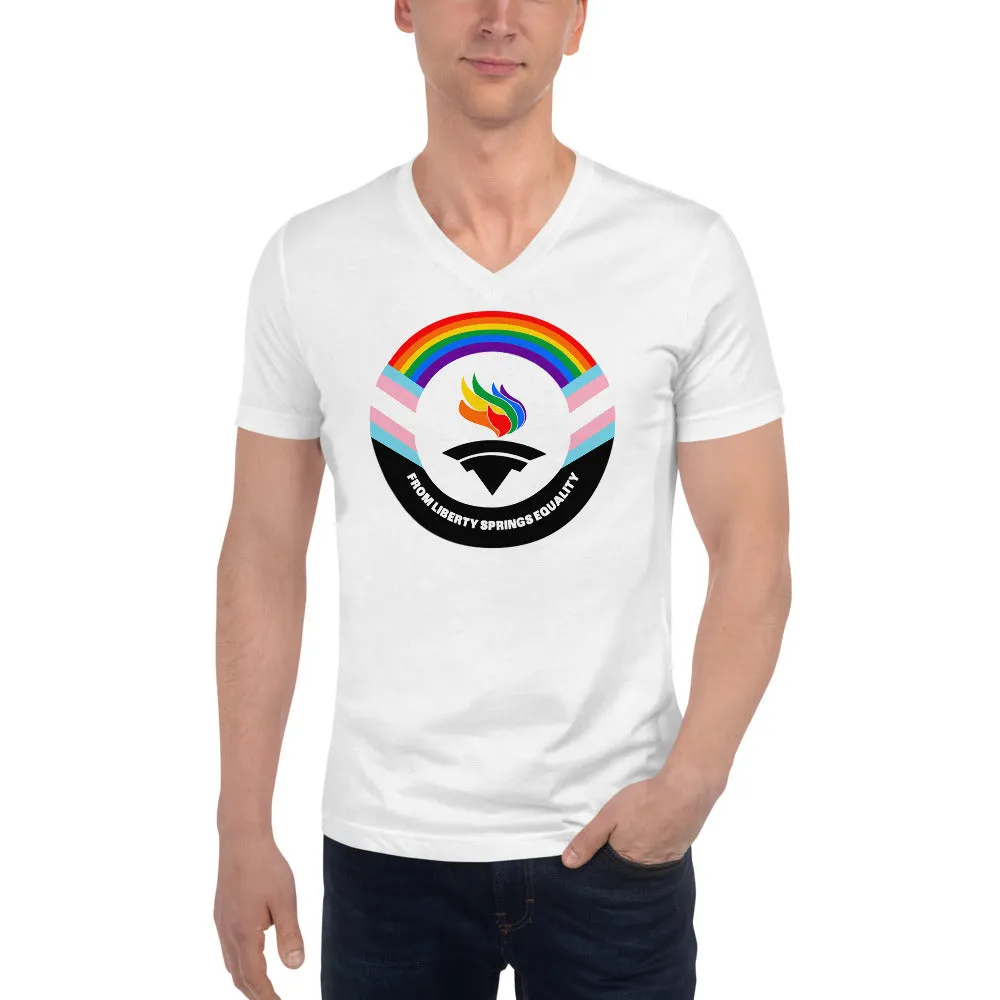 Outright Libertarians Logo Unisex Short Sleeve V-Neck T-Shirt