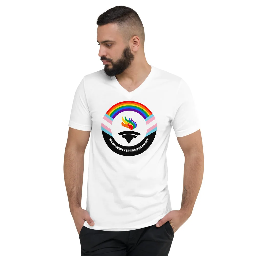 Outright Libertarians Logo Unisex Short Sleeve V-Neck T-Shirt