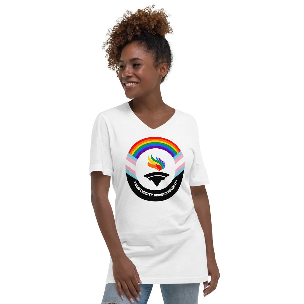 Outright Libertarians Logo Unisex Short Sleeve V-Neck T-Shirt