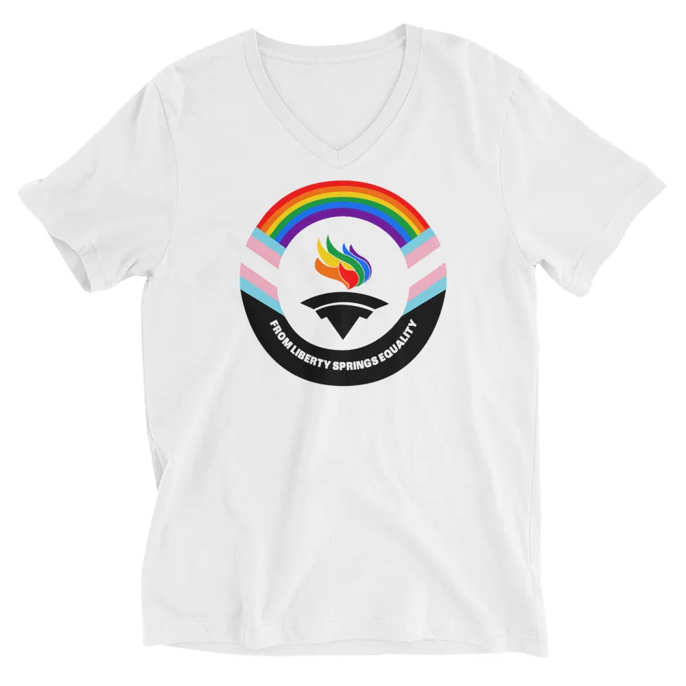 Outright Libertarians Logo Unisex Short Sleeve V-Neck T-Shirt