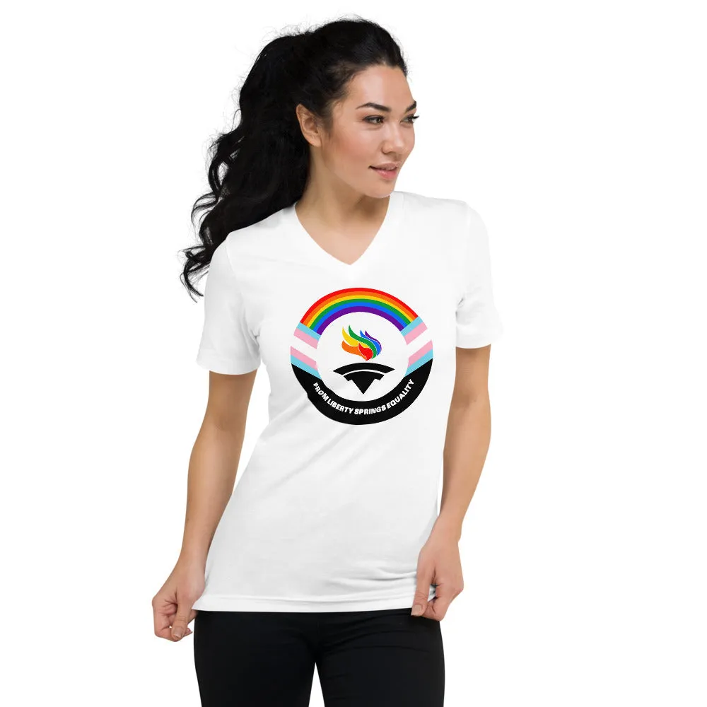 Outright Libertarians Logo Unisex Short Sleeve V-Neck T-Shirt