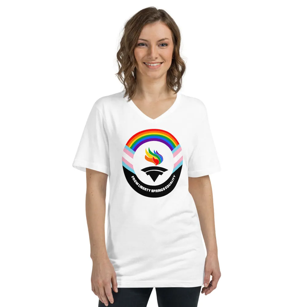 Outright Libertarians Logo Unisex Short Sleeve V-Neck T-Shirt