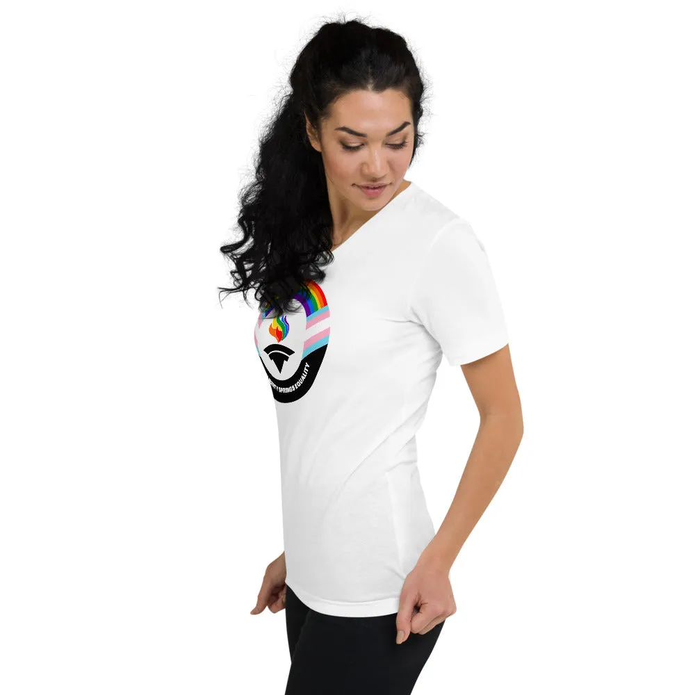 Outright Libertarians Logo Unisex Short Sleeve V-Neck T-Shirt