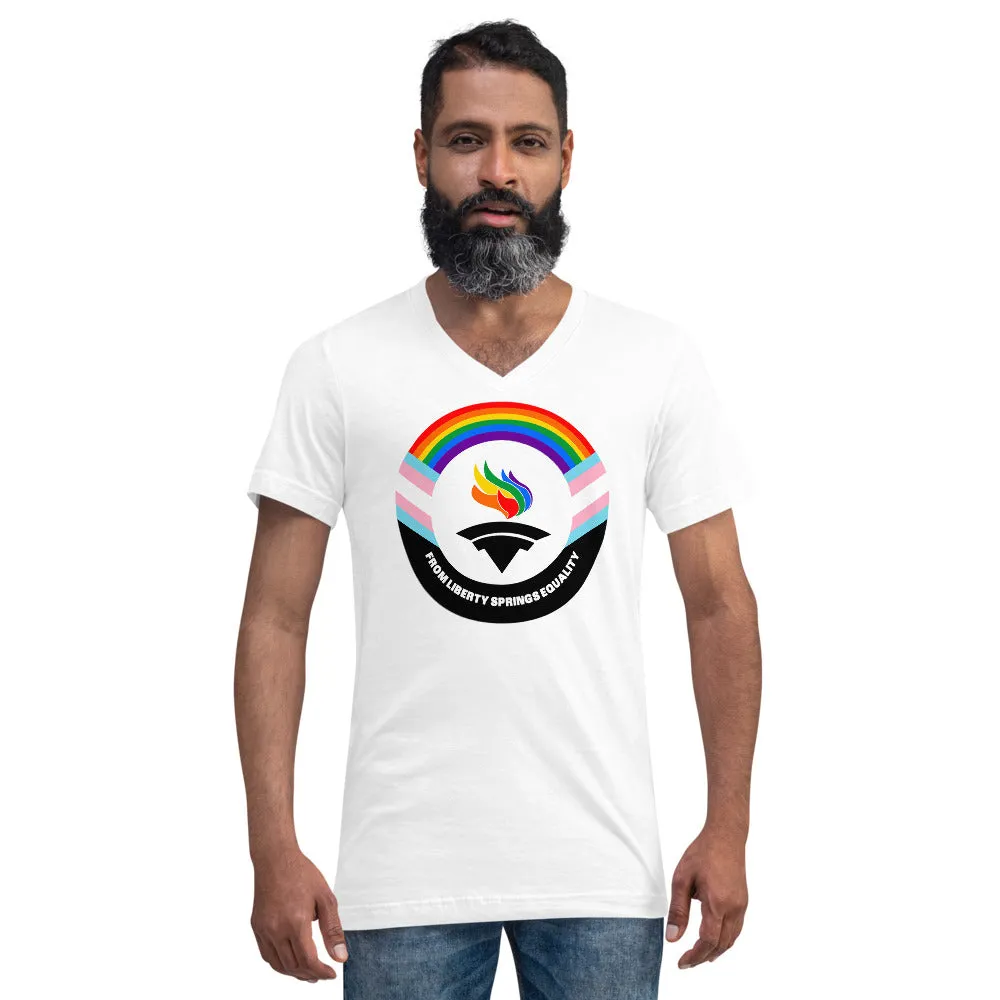 Outright Libertarians Logo Unisex Short Sleeve V-Neck T-Shirt