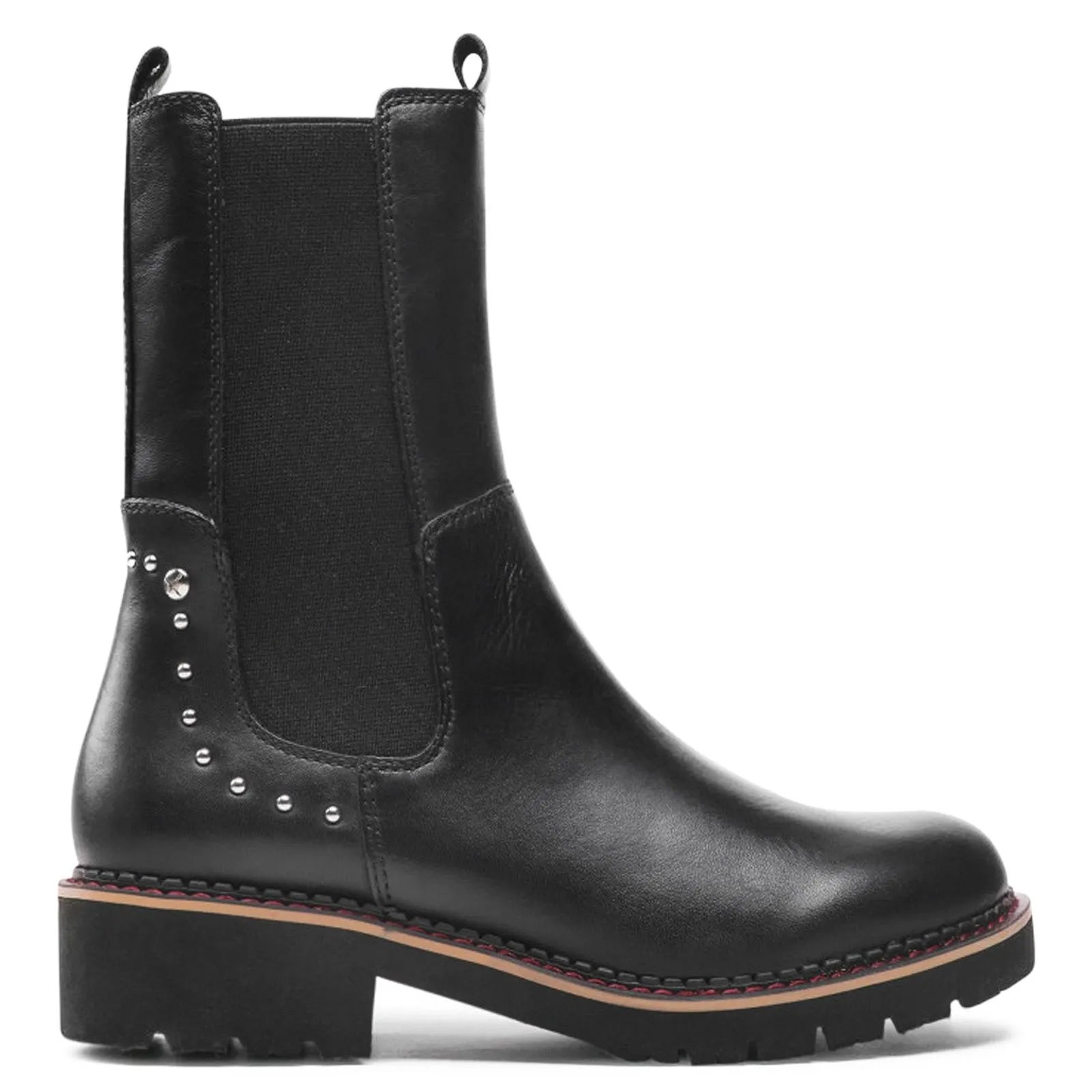 Pikolinos Vicar Calfskin Leather Women's Mid Calf Chelsea Boots