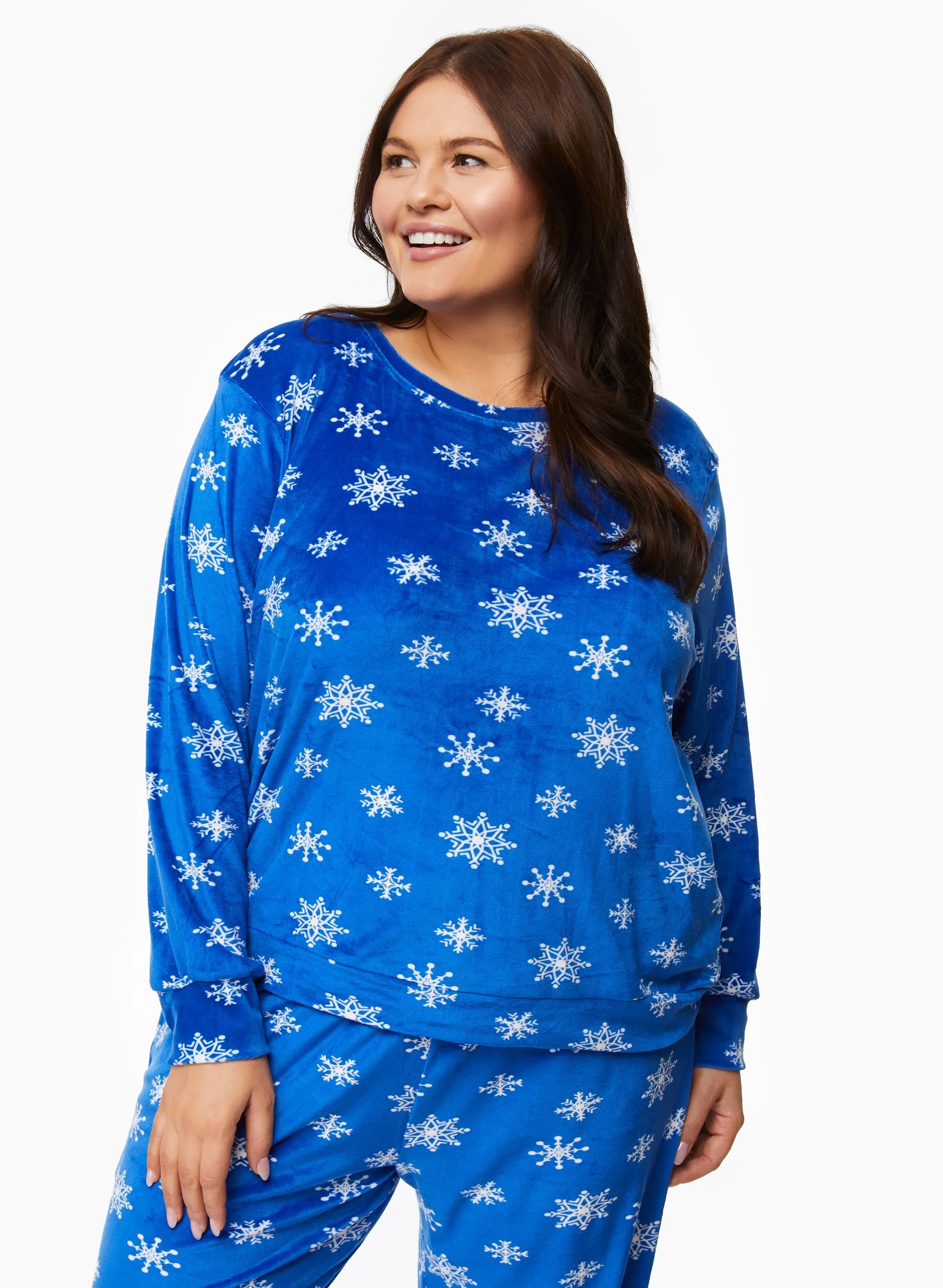 Printed Velour Pyjama Set