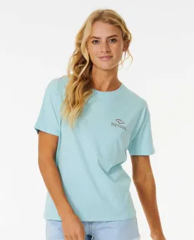 Rip Curl Shore Break Relaxed Tee-Light Blue