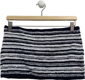 Shondel Black and White Striped Skirt UK S