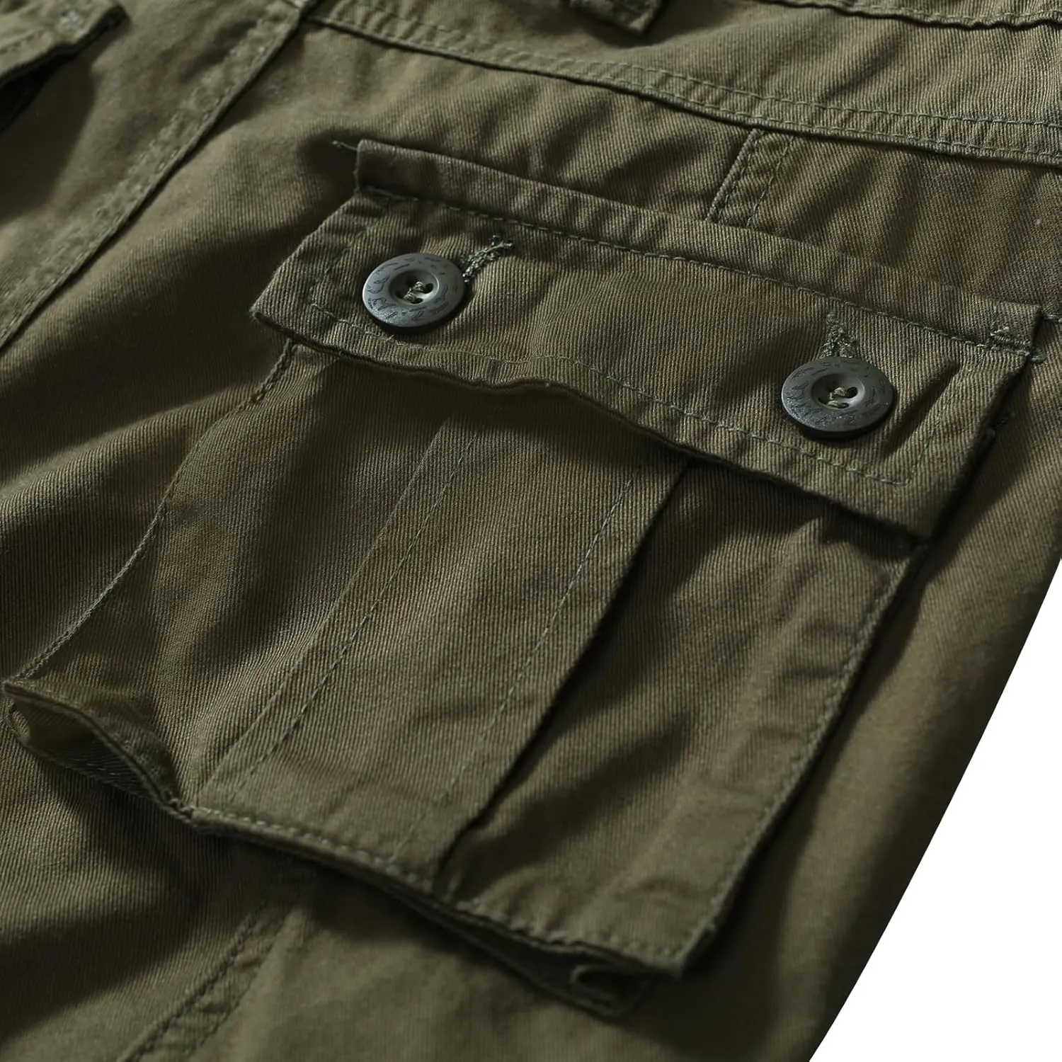 Sobrisah Mid Low Rise Cargo Pants for Men Youth Comfy Cotton Casual Streetwear Military Combat Work TrousersNo Belt