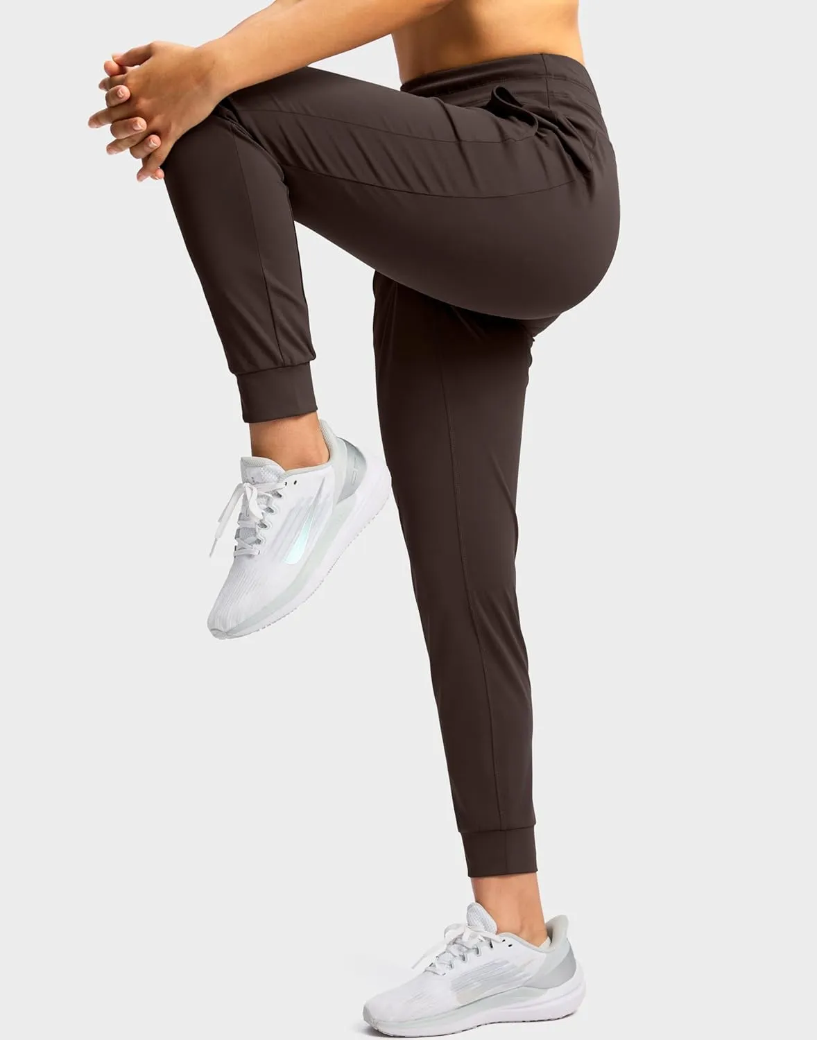 Soothfeel Womens Joggers with Zipper Pockets High Waisted Sweatpants Athletic Leggings Pants for Workout Running Yoga