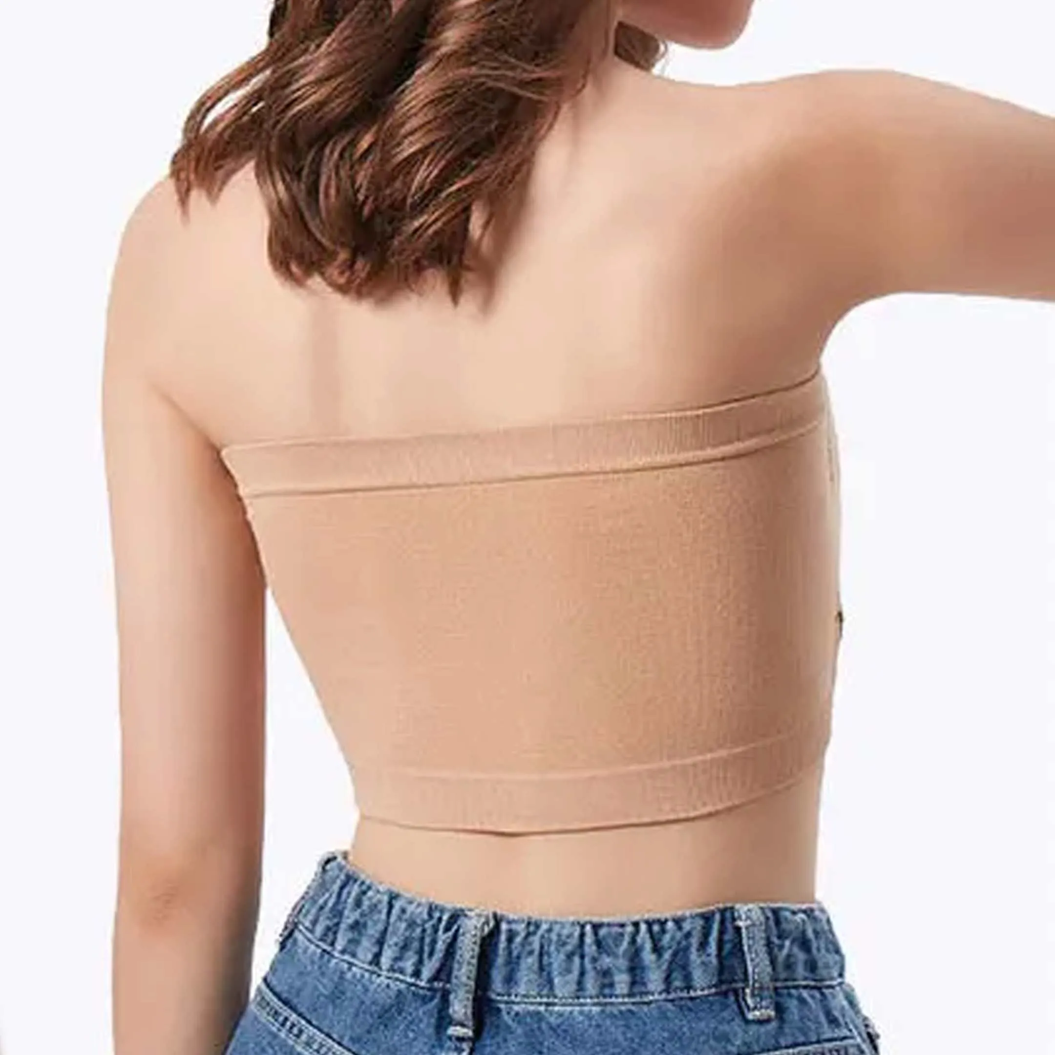 Summer Cotton Strapless Bra