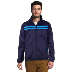 THE CLOWNFISH Men's Activewear Jacket - Stylish, Zipper Design | 3 Pockets | XL | Blue