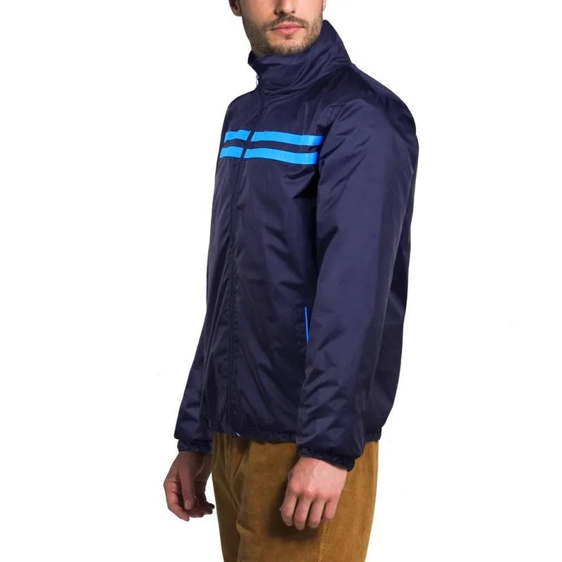 THE CLOWNFISH Men's Activewear Jacket - Stylish, Zipper Design | 3 Pockets | XL | Blue