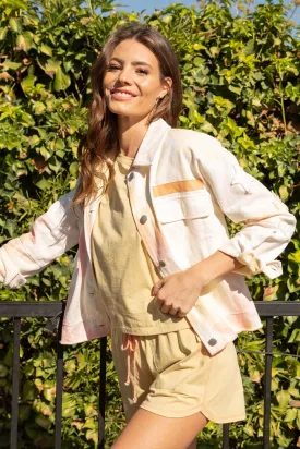 Tie Dye Trucker Jacket - Rainbow Sherbet