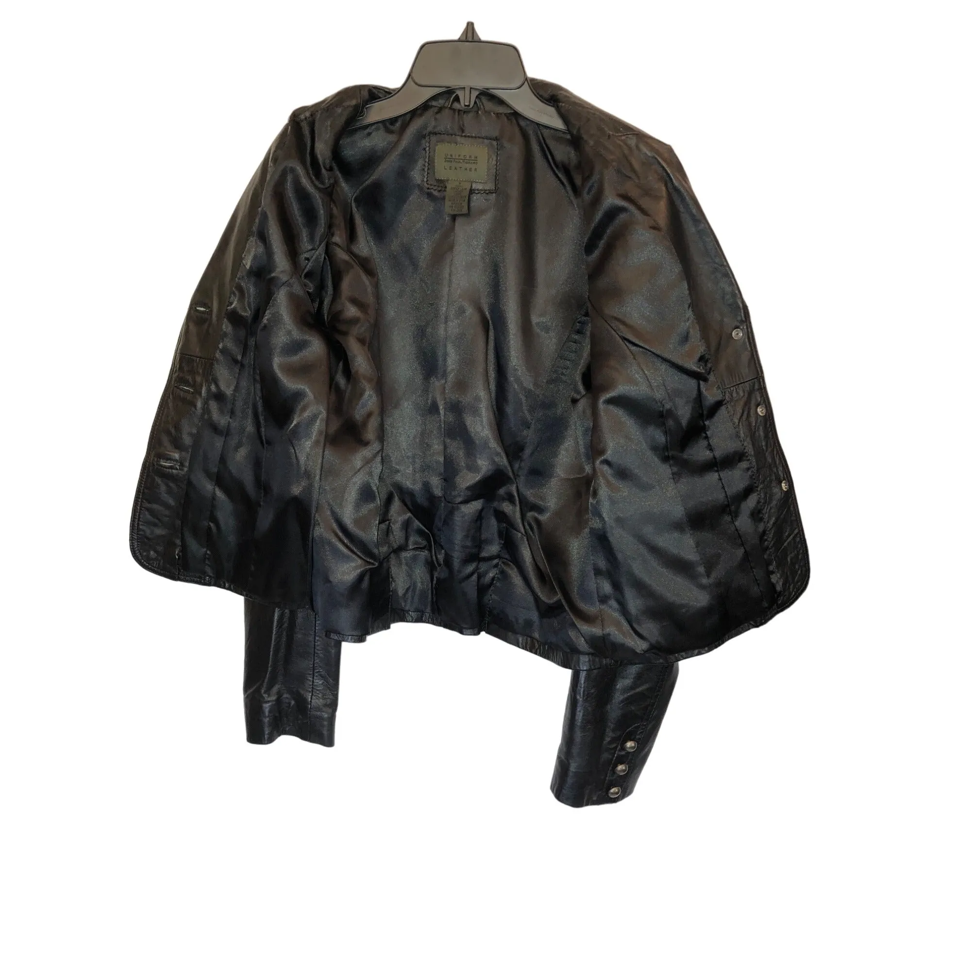 Uniform John Paul Richard Women's Black Genuine Leather Jacket Pre-Owned Size S