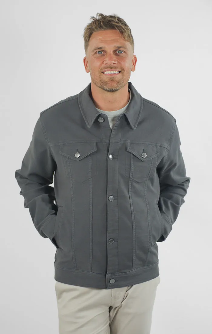 Vandam Loop Back Twill Trucker Jacket