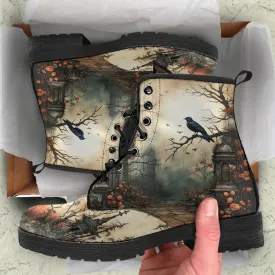 Victorian Gothic Garden Women's Vegan Leather Boots