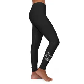 Womens Black Fitness Leggings - Glory Christian Inspiration