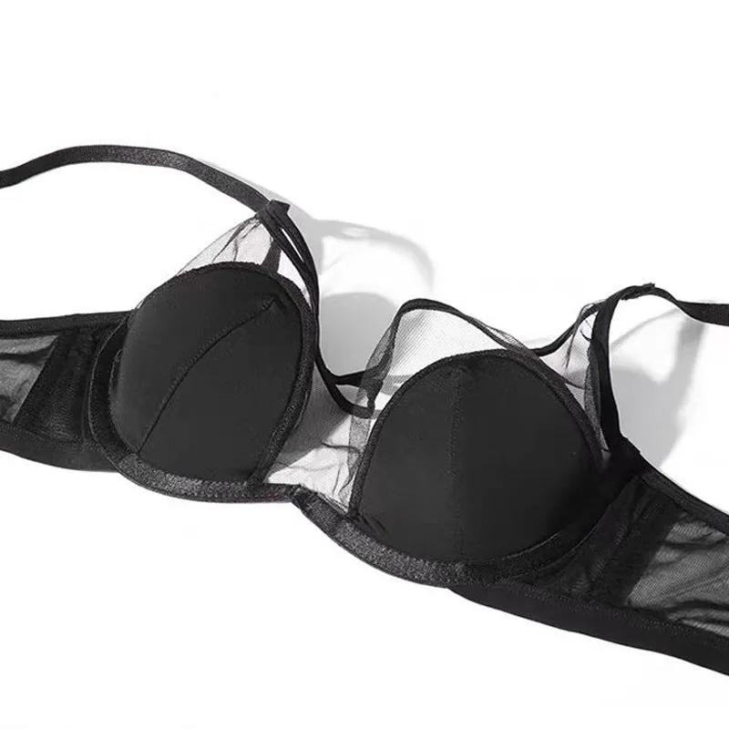Women's Lingerie Lace Bra Set Pure Desire Seamless Small Breast Push-up Bra