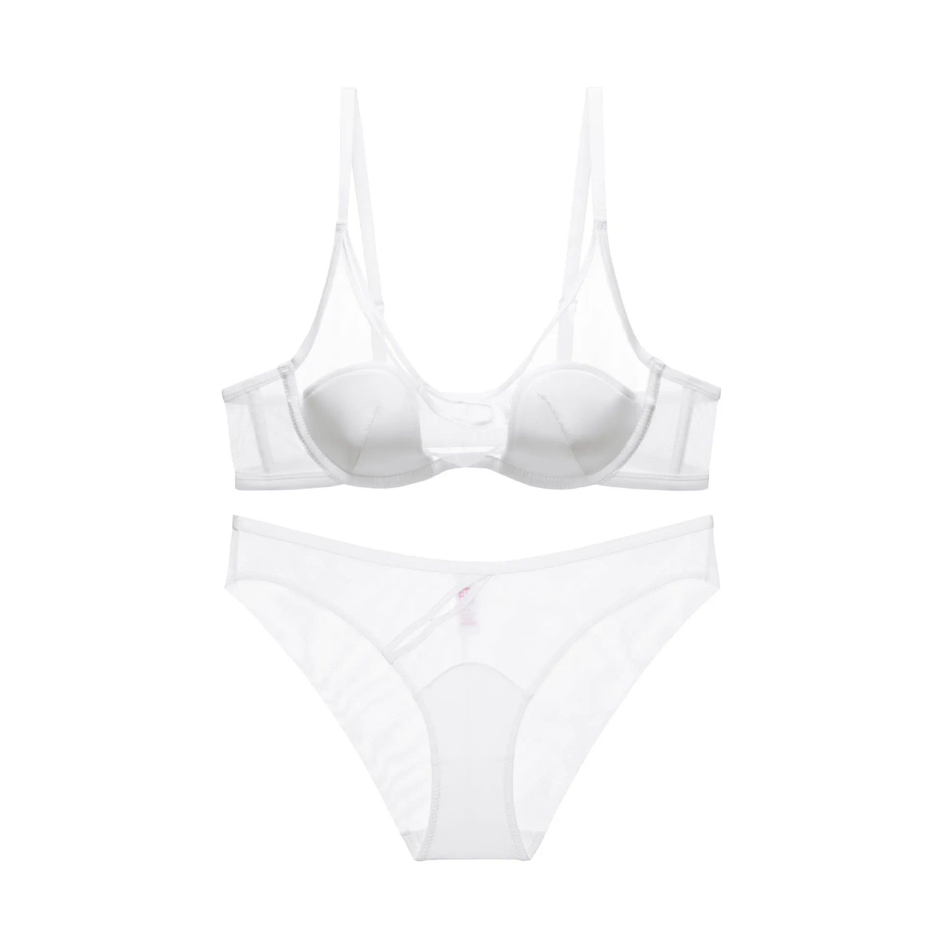 Women's Lingerie Lace Bra Set Pure Desire Seamless Small Breast Push-up Bra