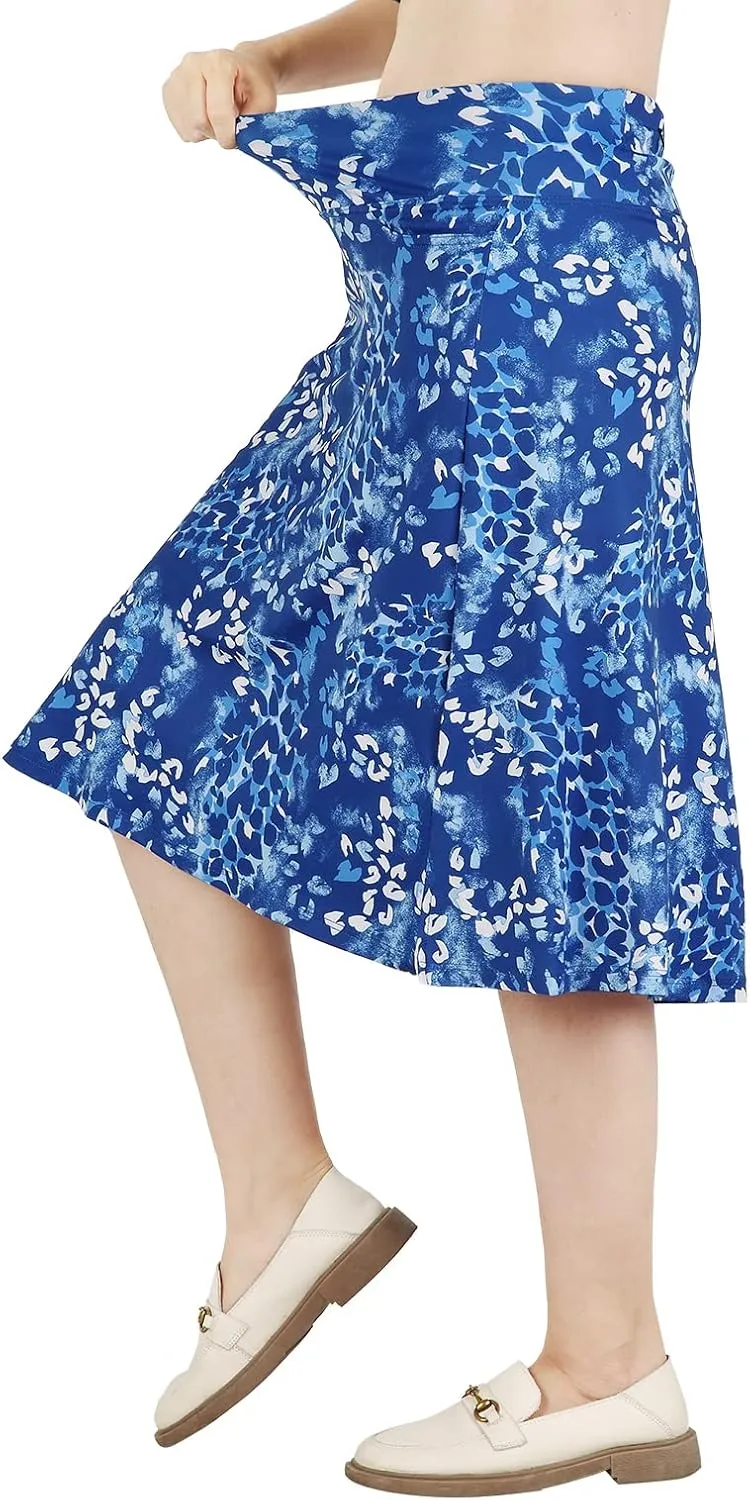 Womens Skorts Modest Knee Length Skirts Athletic Midi Active Running Skirt